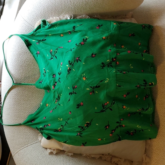 AFRM Tops - Afrm women floral green sleeveless top